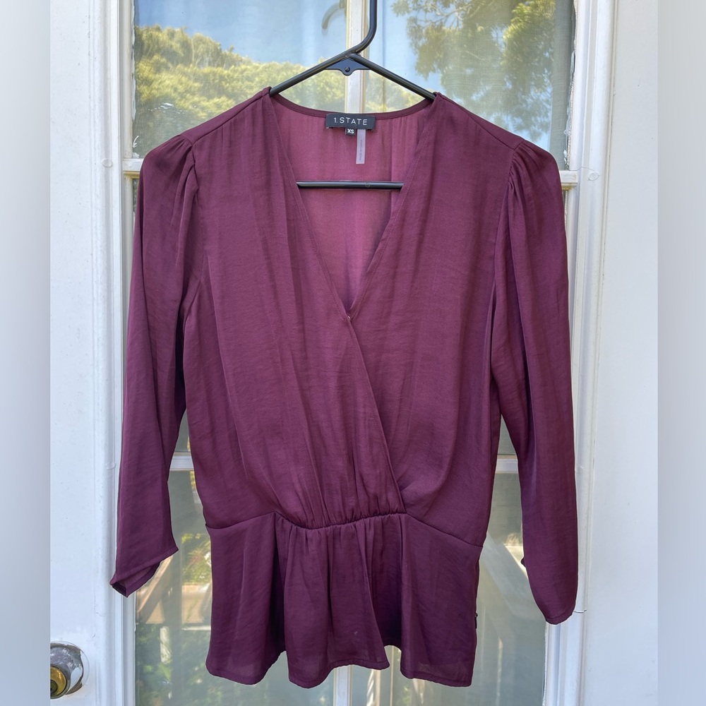 1.STATE peplum blouse